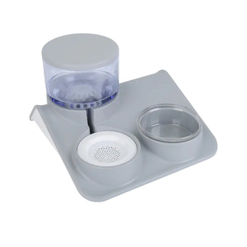 Automatic Pet Feeder with Double Bowls for Dogs and Cats