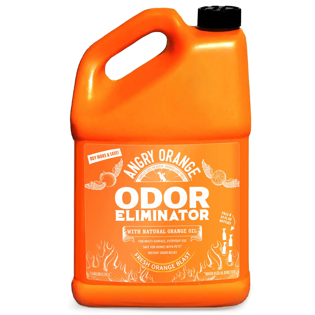 ANGRY ORANGE Pet Odor Eliminator for Dog Urine and Smells - Citrus - 1 Gallon