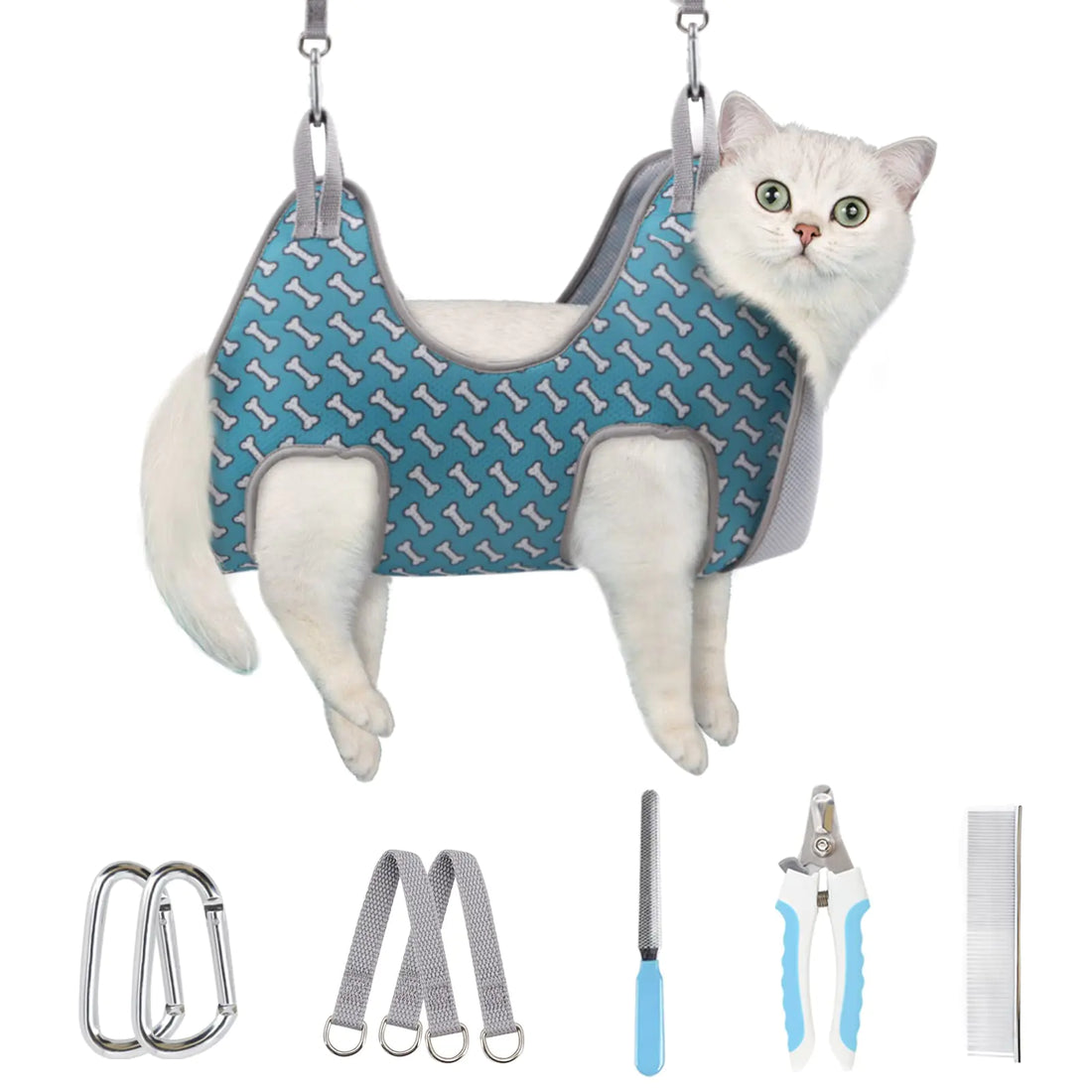 Supet Dog Grooming Hammock Harness for Cats Dogs Relaxation Pet Grooming Hammock Restraint Dog & Small Animal Leashes Sling for Grooming Dog Grooming Helper
