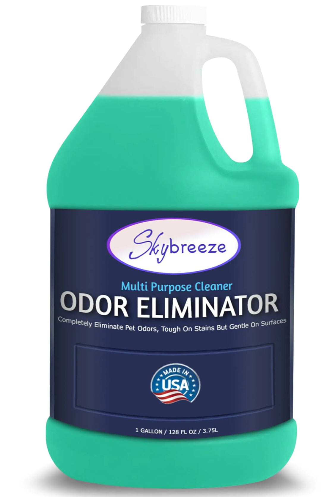 Multi Purpose Cleaner Pet Odor eliminator - pH Neutral - Strong Odor Floor Cleaner - Pet Odor Eliminator for Home - Best Scent Remover for Cat and Dog Pee All Purpose Cleaner 1 gallon (Sky Breeze)