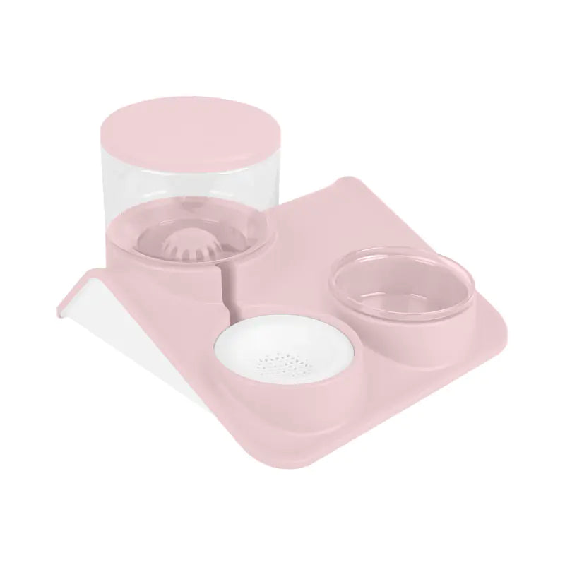 Automatic Pet Feeder with Double Bowls for Dogs and Cats