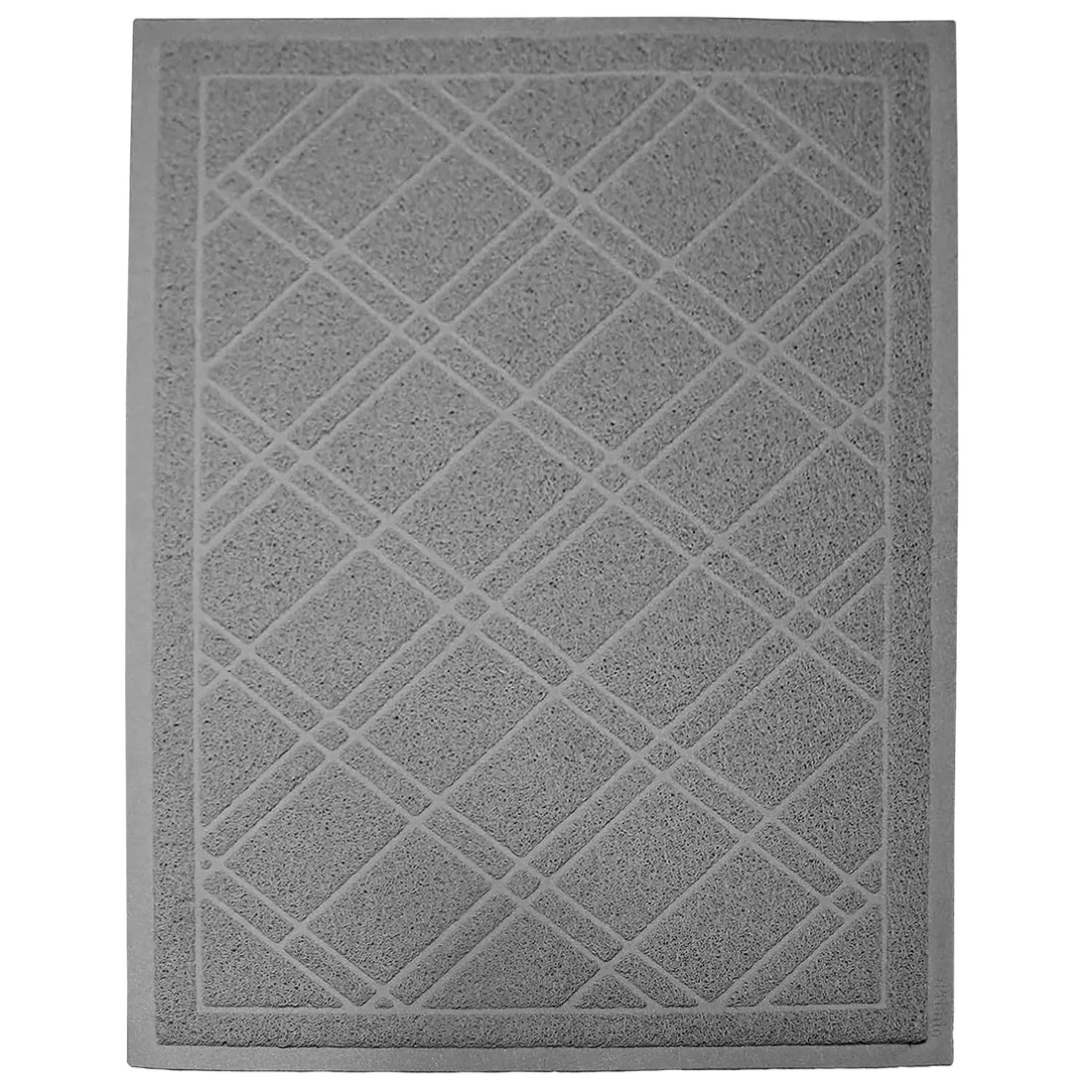 Iprimio Cat Litter Box Mat 42x36" Gray - Cat Litter Trapping Mat - Mesh Mat Catches Litter - Kitty Litter Mat - Large Cat Litter Mat - Repels Odor Easy Clean Non Slip Kitty Litter Trapper Mats