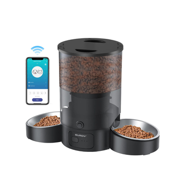SURDY Automatic Cat Feeder for 2 Cats