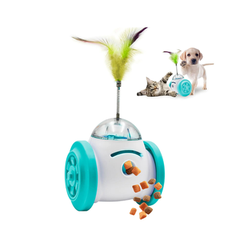 Interactive Roller Puzzle Dispenser Toy for Dogs & Cats