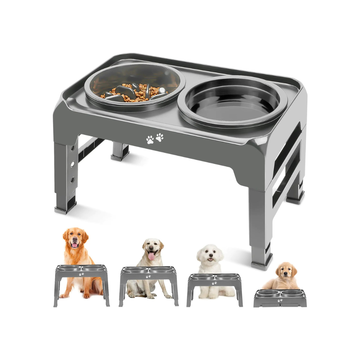 Elevated Dog Bowls 2-in-1 Dog Feeder