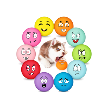 Hungdao 10 Pack Face Dog Squeaky Toys