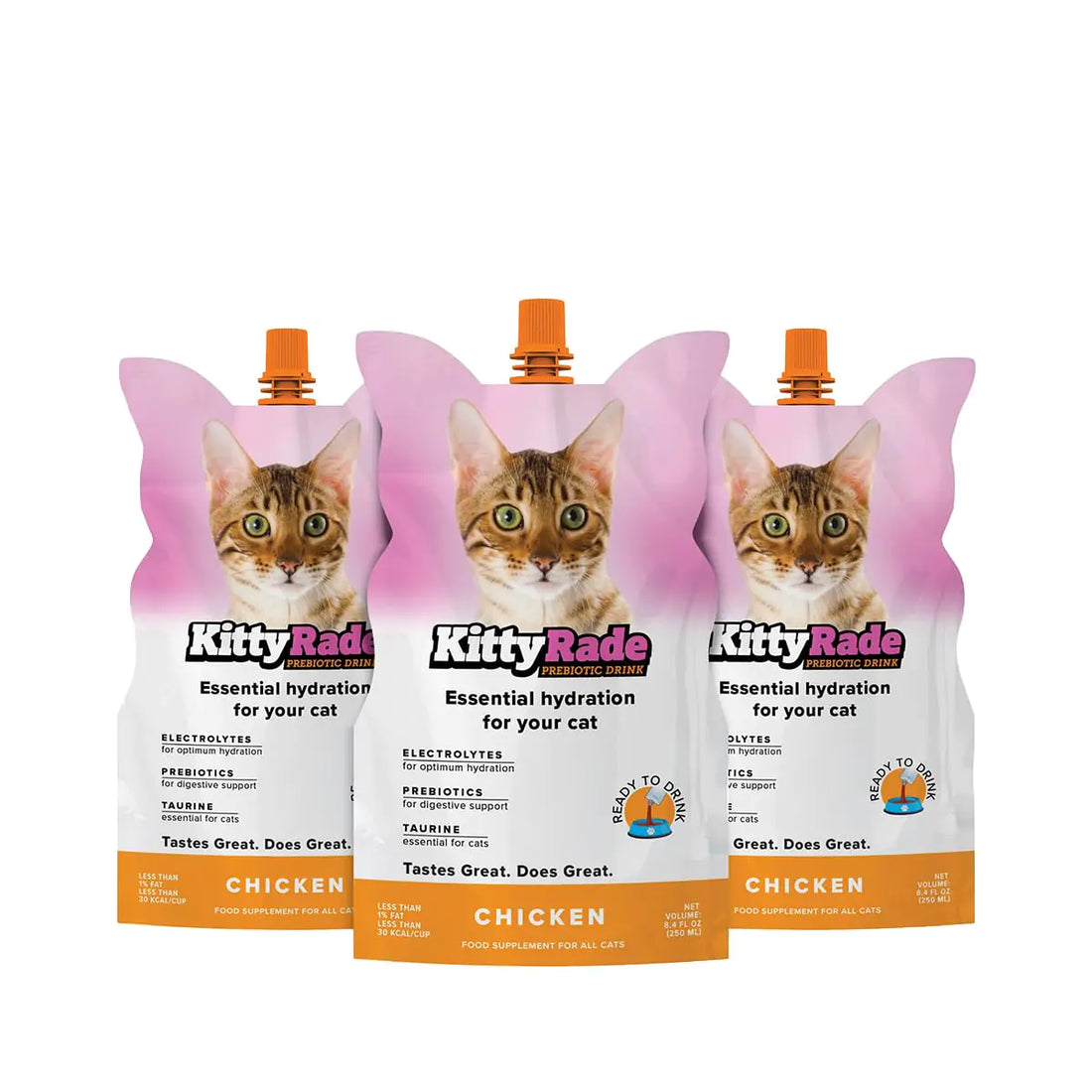 KittyRade – Delicious Healthy Prebiotic Isotonic Drink for Cats