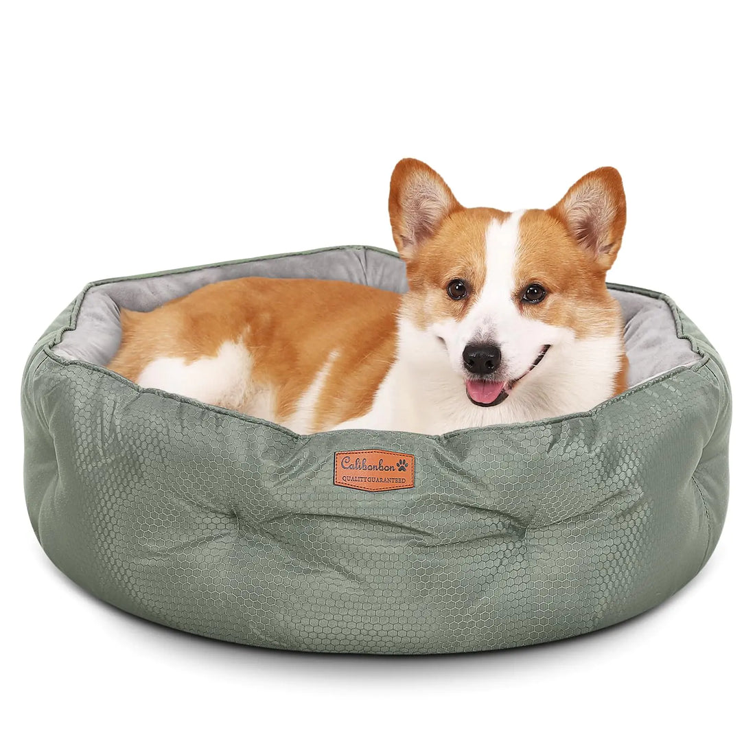 Dual-Sided Dog Beds for Medium & Small Dogs - Round Cat Beds for Indoor Cats Washable Pet Bed for Puppy and Kitten with Slip-Resistant Bottom (Grey 25" L x 25" W x 8" Th)